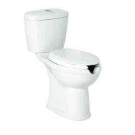 Λεκάνη πορσελάνης κατάλληλη για ΑΜΕΑ μαζί με κάλλυμα και καζανάκι  πισωστόμιας εξόδου