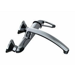 Μπαταρία νεροχύτη επιτοίχιας τοποθέτησης με χειρολαβή στο πλάι σειρά Adrio MAU120 GPD Μπαταρία νεροχύτη επιτοίχιας τοποθέτησης με χειρολαβή στο πλάι σειρά Adrio MAU120 GPD