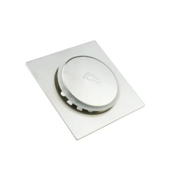 Σιφώνι μπάνιου χρωμέ διαστάσεων 12x12cm πατητό