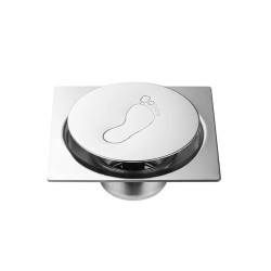 Σιφώνι μπάνιου χρωμέ διαστάσεων 12x12cm πατητό