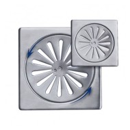 Σχάρα δαπέδου ασφαλείας διαστάσεων 12x12cm τετράγωνη