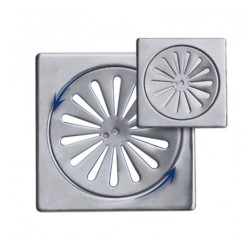 Σχάρα δαπέδου ασφαλείας διαστάσεων 12x12cm τετράγωνη