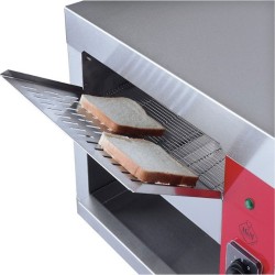 Επαγγελματική κυλιόμενη τοστιέρα με συρτάρι περισυλλογής και ανοξείδωτη αλυσίδα μεταφοράς 3000W M&M PROFESSIONAL