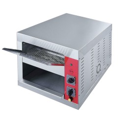 Επαγγελματική κυλιόμενη τοστιέρα με συρτάρι περισυλλογής και ανοξείδωτη αλυσίδα μεταφοράς 3000W M&M PROFESSIONAL