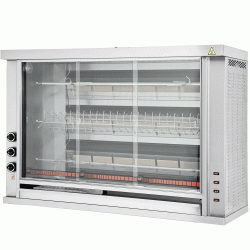 Υγραερίου ψησταριά-σουβλιέρα με 3 σούβλες για αρνί 18 kW