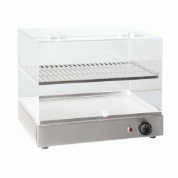 Θερμαινόμενη βιτρίνα plexy glass με ισχύ 800W διαστάσεων 50x36x40cm