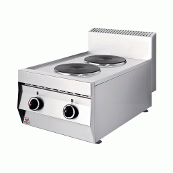 Ηλεκτρική κουζίνα δύο εστιών ρεύματος Φ22 cm ισχύος 4.000W