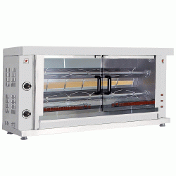 Επιτραπέζια κοτοπουλιέρα υγραερίου/αερίου με 2 σούβλες 6 KW