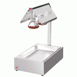 Θερμαντικό με 1 λεκάνη GN 1/1 με δύο λάμπες 500 W