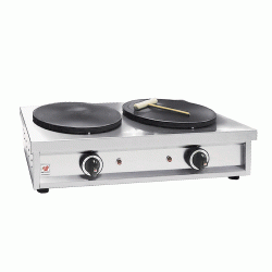 Ηλεκτρική κρεπιέρα διπλή διαστάσεων 80x43x18cm Φ35cm Ηλεκτρική κρεπιέρα διπλή διαστάσεων 80x43x18cm Φ35cm