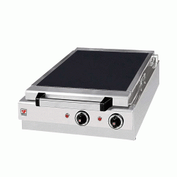 Ηλεκτρική σχαριέρα νερού με 2 ζώνες ψήσεως διαστάσεων 49x50x21cm