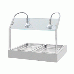 Θερμαντικό με 2 GN 1/1 κατάλληλο για τη συντήρηση προϊόντων διαστάσεων 75x60x69cm