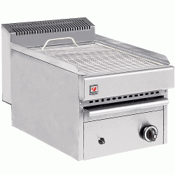 Επιτραπέζια σχαρίερα αερίου με συρτάρι νερού διαστάσεων 41x63x43cm