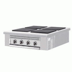 Ηλεκτρική κουζίνα τεσσάρων εστιών ρεύματος 30x30 cm και συρτάρι περισυλλογής διαστάσεων 79x86x29cm