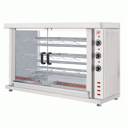 Κοτοπουλιέρα επιτραπέζια 5.200W ηλεκτρική με 2 σούβλες 