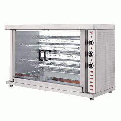 Κοτοπουλιέρα επιτραπέζια ηλεκτρική με 5 σούβλες σε διάσταση 132x57x89cm