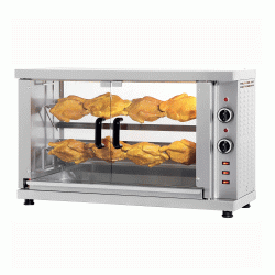 Επιτραπέζια κοτοπουλιέρα ηλεκτρική SLIM με 2 σούβλες 4.200W