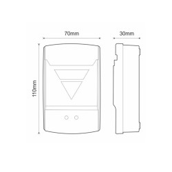 Καρτοδιακόπτης στεγανός RFID RF-42 για τη συσκευή ελέγχου RF-57/A