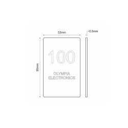 Κάρτα ελέγχου RF-50/Τ με εκτύπωση Laser τεχνολογίας RFID για καρτοδιακόπτες RF-52/A - RF-52/A/D και RF-53/A Olympia Electronics