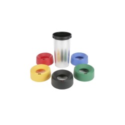 Κάδος πλαστικός στρόγγυλος με μεταλλικό φινίρισμα και πράσινο καπάκι 50lt ROTHO IRIS