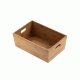 Ξύλινη ψωμιέρα στο φυσικό χρώμα του bamboo 30x20x11cm Ιταλικής κατασκευής Leone