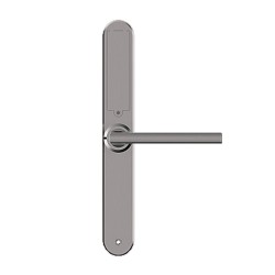 Κλειδαριά airbnb με δαχτυλικό αποτύπωμα σε γκρι χρώμα πολύ λεπτή ιδανική για όλους τους τύπους πόρτας