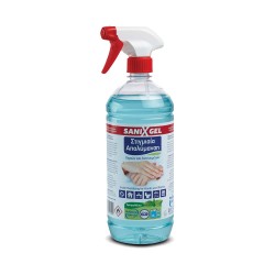 GEL SANIX EA-000038 σε σπρέι της Hygiene Service  Απολυμαντικό-καθαριστικό για χέρια & επιφάνειες,  1lt GEL SANIX EA-000038 σε σπρέι της Hygiene Service  Απολυμαντικό-καθαριστικό για χέρια & επιφάνειες,  1lt