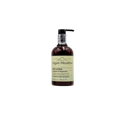 Κρέμα σώματος Argan Meadow σε μπουκάλι 300 ml με άρωμα ευκάλυπτος και μέντα