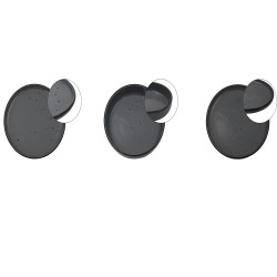 Σερβίτσιο πιάτων από πορσελάνη σε μοντέρνα γραμμή γκρι χρώματος σετ 18τμχ