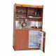 Πολυκουζίνα mini kitchen 125cm με φουρνάκι χωρίς ψυγείο απόχρωση κερασιά για ξενώνες γραφεία& studio
