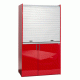 Πολυκουζινάκι 125cm χρώμα κόκκινο για ενοικιαζόμενα δωμάτια, γραφεία & φοιτητικά studio mini kitchen SILVER