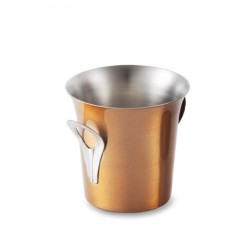 Παγοδοχεία inox σε χάλκινο χρώμα διαστάσεων Ø9,5x9,5cm Παγοδοχεία inox σε χάλκινο χρώμα διαστάσεων Ø9,5x9,5cm