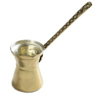 Μπρίκι ορειχάλκινο σφυρήλατο Ν.3 σε χειροποίητη κατασκευή 160ml παραδοσιακού σχεδιασμού