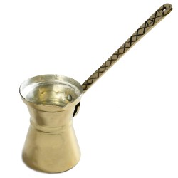 Μπρίκι ορειχάλκινο σε σφυρήλατη κατασκευή Ν.6 χειροποίητο 270ml παραδοσιακού σχεδιασμού