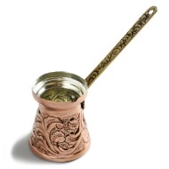 Μπρίκι καφενείου χάλκινο χειροποίητης κατασκευής Ν.1 σκαλιστό 80ml παραδοσιακού σχεδιασμού Μπρίκι καφενείου χάλκινο χειροποίητης κατασκευής Ν.1 σκαλιστό 80ml παραδοσιακού σχεδιασμού