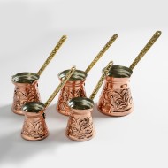 Μπρίκι καφενείου χάλκινο σκαλιστό Ν.4 χειροποίητη κατασκευή 250ml παραδοσιακού σχεδιασμού Μπρίκι καφενείου χάλκινο σκαλιστό Ν.4 χειροποίητη κατασκευή 250ml παραδοσιακού σχεδιασμού