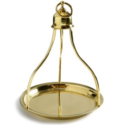 Δίσκος καφενείου χειροποίητος ορειχάλκινης κατασκευής Φ34 κρεμαστός παραδοσιακού σχεδιασμού