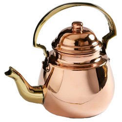 Τσαγιέρα χάλκινη παραδοσιακή 1000ml απλού σχεδιασμού σε χάλκινο χρώμα και χρυσές λεπτομέρειες Τσαγιέρα χάλκινη παραδοσιακή 1000ml απλού σχεδιασμού σε χάλκινο χρώμα και χρυσές λεπτομέρειες