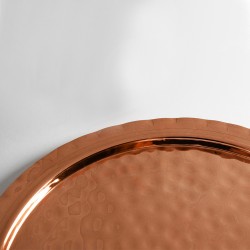 Δισκάκι χάλκινο σφυρηλατημένο Φ24cm χειροποίητης παραδοσιακής κατασκευής