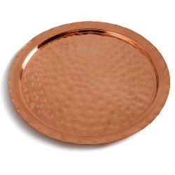 Δισκάκι χάλκινο σφυρηλατημένο Φ24cm χειροποίητης παραδοσιακής κατασκευής