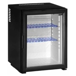 Mini Bar αμμωνίας SM40 ECO UL χωρητικότητα 38Lt κατανάλωση 0.75Kwh/24h με γυάλινη πόρτα