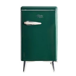 Θερμοηλεκτρικό Mini Bar Retro αθόρυβο χωρητικότητας 38lt με εσωτερικό φωτισμό led σε πράσινο χρώμα