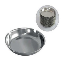 Στρογγυλό σταχτοδοχείο στοιβαζόμενο Φ15cm 3 θέσεις τσιγάρου και 1 θέση πούρου INOX 18/c (1mm)