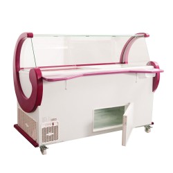 Επαγγελματικό ψυγείο βιτρίνα χύμα παγωτού 14 θέσεων 1700x940x1320mm 13-14P Alfa frigor