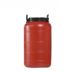Bαρέλι πλαστικό KADAPLAST χωρητικότητας 60lt διαμέτρου 35cm σε καφέ χρώμα