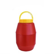 Bαρέλι πλαστικό STABPLAST χωρητικότητας 4lt διαμέτρου 16cm σε καφέ χρώμα με χερούλι