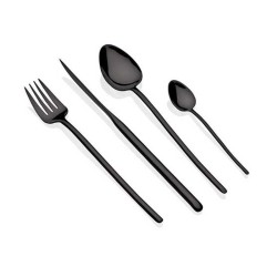 Μαχαίρι φαγητού Stainless steel 18/10 σειρά Stick Black της HERDMAR άψογης αισθητικής και μοντέρνου χρώματος 23.9x0.8