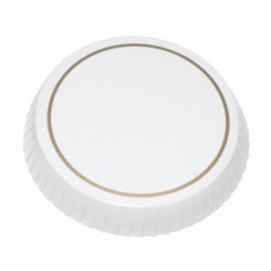 Χάρτινο καπάκι ποτηριών με διάμετρο 7,5cm σε λευκό χρώμα