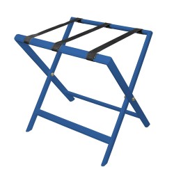 Αναδιπλούμενη ξύλινη μπαγκαζιέρα αποσκευών διαστάσεων 60x60x60cm χρώμα μπλέ