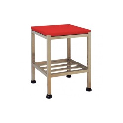 Πάγκοs κοπής πολυαιθυλενίου πάχους 5cm σε κόκκινο χρώμα με ανοξείδωτη βάση διαστάσεων 60x60x90cm Πάγκοs κοπής πολυαιθυλενίου πάχους 5cm σε κόκκινο χρώμα με ανοξείδωτη βάση διαστάσεων 60x60x90cm